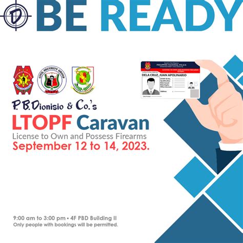ltopf caravan 2023 schedule mindanao|New LTOPF Requirements .